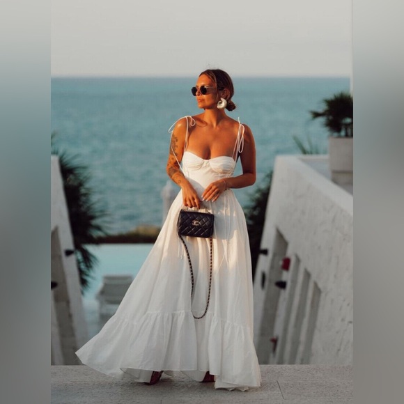 ZARA ZW COLLECTION RUFFLED POPLIN DRESS - Picture 3 of 8